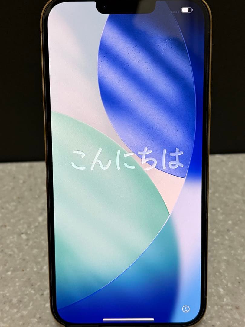 【美品】iPhone13 ProMax 128G ゴールド★バッテリー98%純正