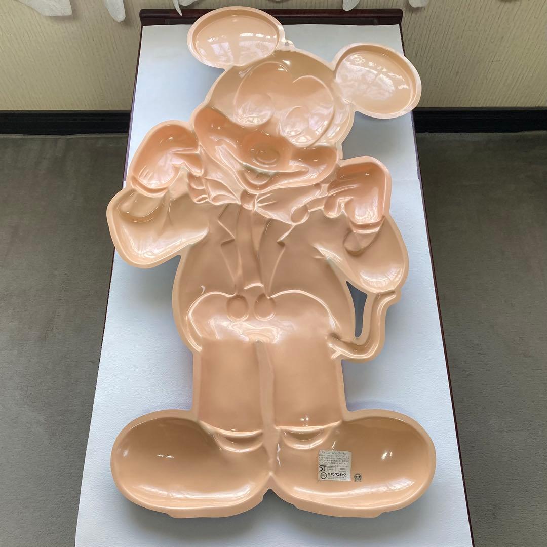 ミッキーマウス 東京ディズニーランド 壁掛け レリーフ パネル 2点 レトロ