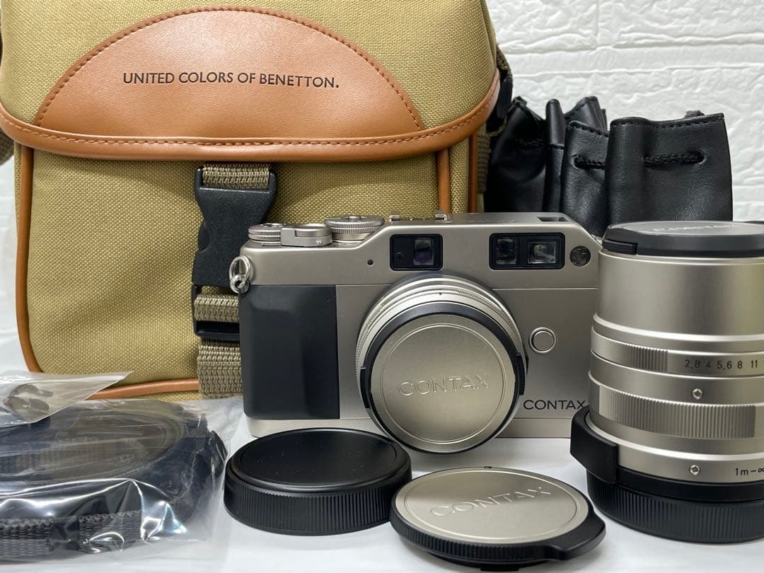 【M】CONTAX G1フィルムカメラ　レンズ2本セット