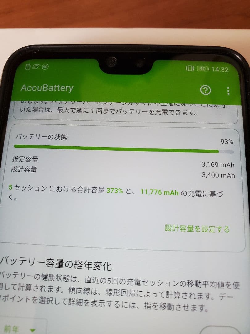 HUAWEI P20 EML-L29 ミッドナイトブルー バッテリー交換済