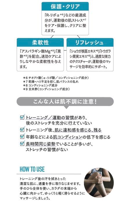 ボディクリーム JUST MAINTE