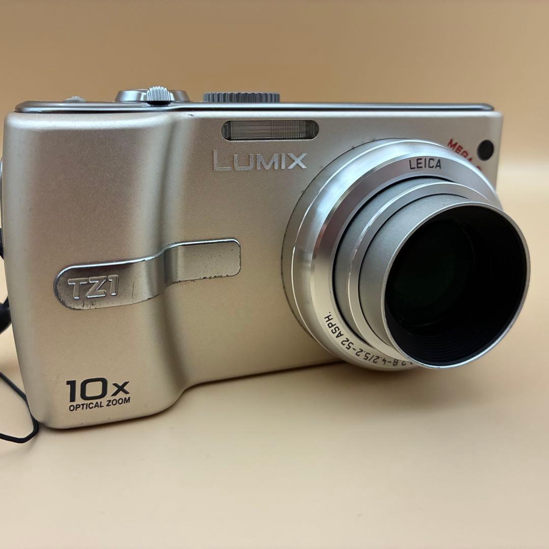 美品★Panasonic LUMIX DMC-TZ1 オールドコンデジ ゴールド