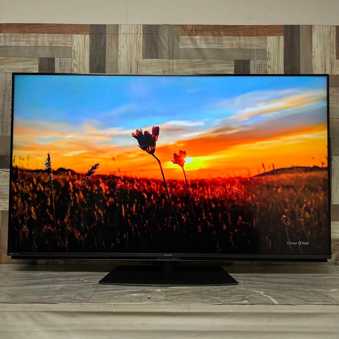 全国送料込❣️シャープ60型4Kチューナー内蔵晶テレビWチューナー外付HDD対応