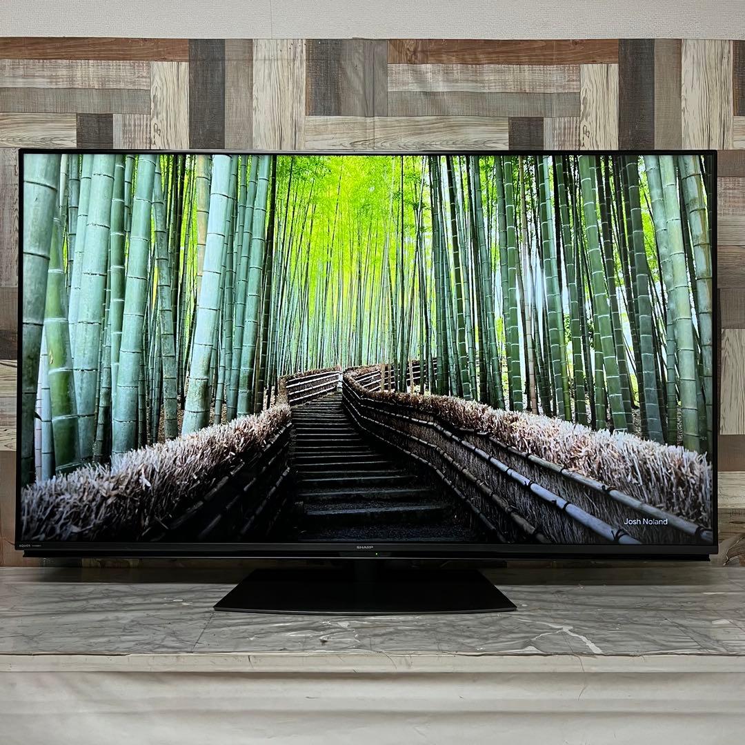 全国送料込❣️シャープ60型4Kチューナー内蔵晶テレビWチューナー外付HDD対応