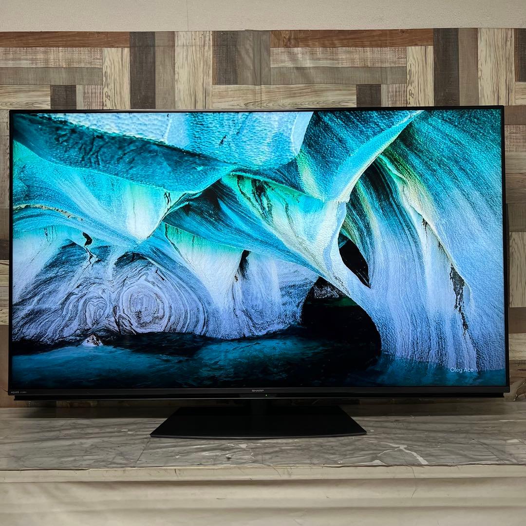全国送料込❣️シャープ60型4Kチューナー内蔵晶テレビWチューナー外付HDD対応