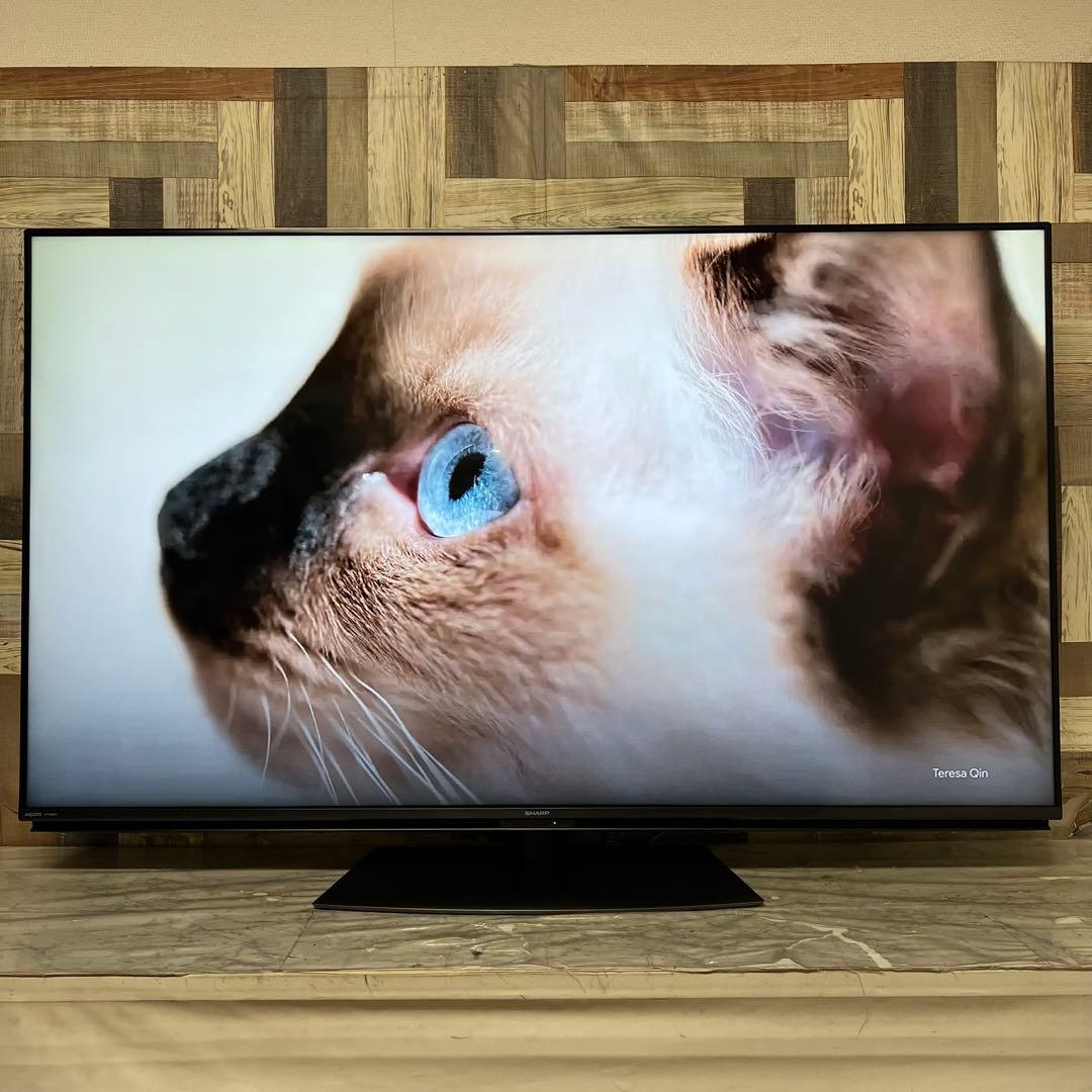 全国送料込❣️シャープ60型4Kチューナー内蔵晶テレビWチューナー外付HDD対応