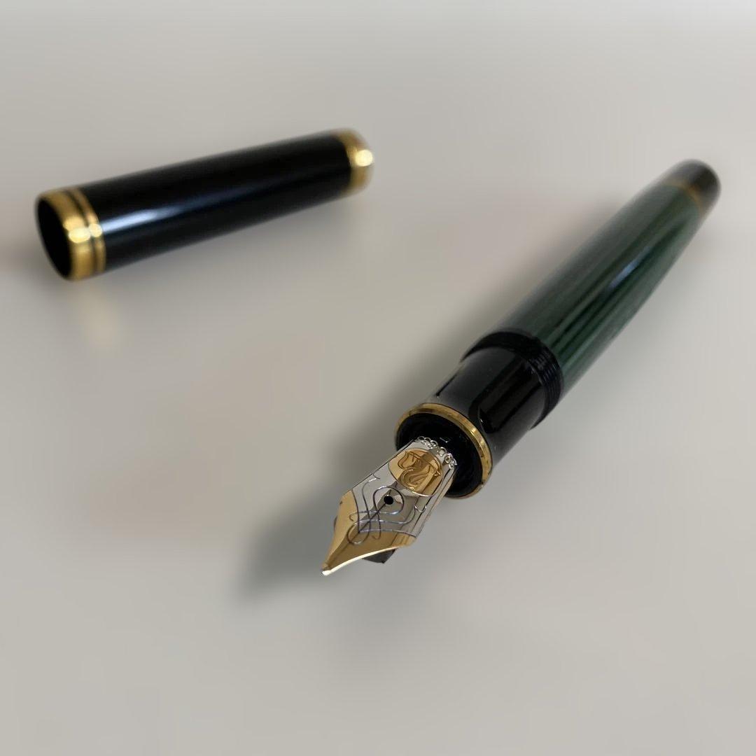 【レア限定品】Pelikan 万年筆 丸善120周年記念 スーベレーン緑縞