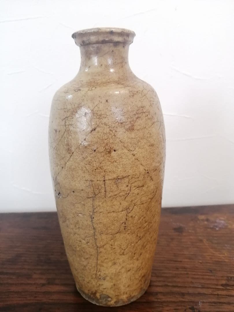 古美術 江戸期 古瀬戸 黄瀬戸 徳利 酒器
