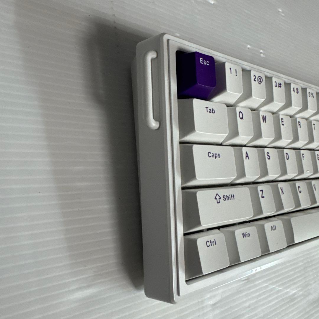 EPOMAKER HE68 Color: White Purple キーボード