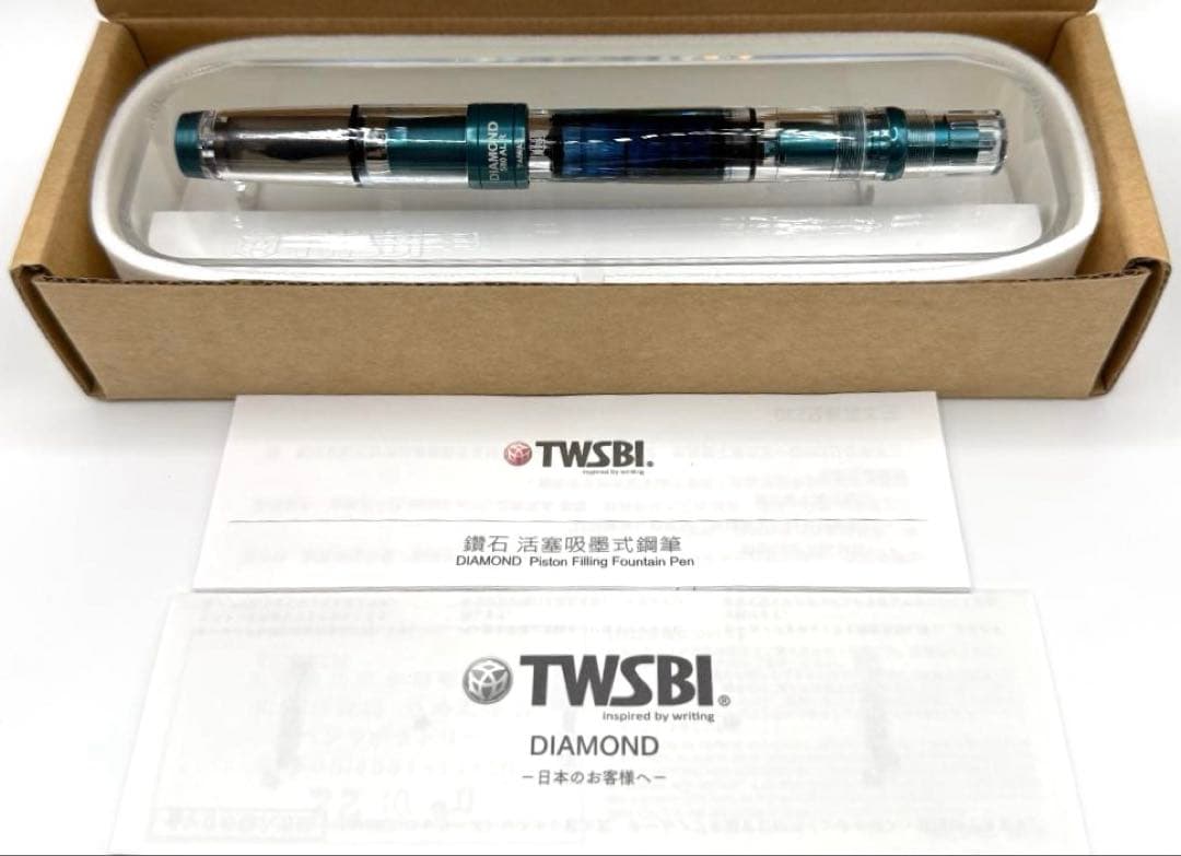美品 TWSBI ダイヤモンド 580AL R プルシアンブルー M 万年筆