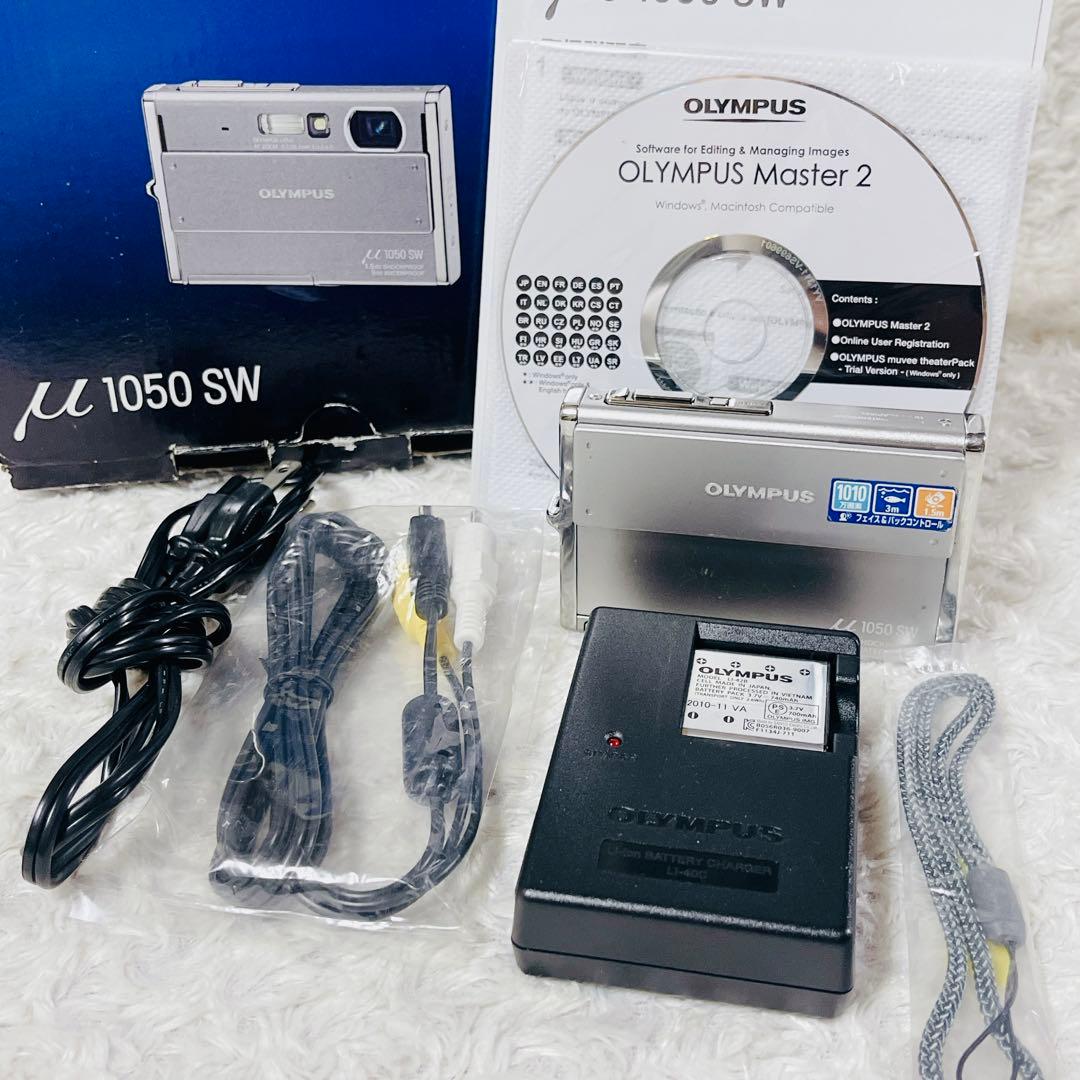 OLYMPUS μ 1050SW シルバー 防水・耐衝撃 動作確認済み