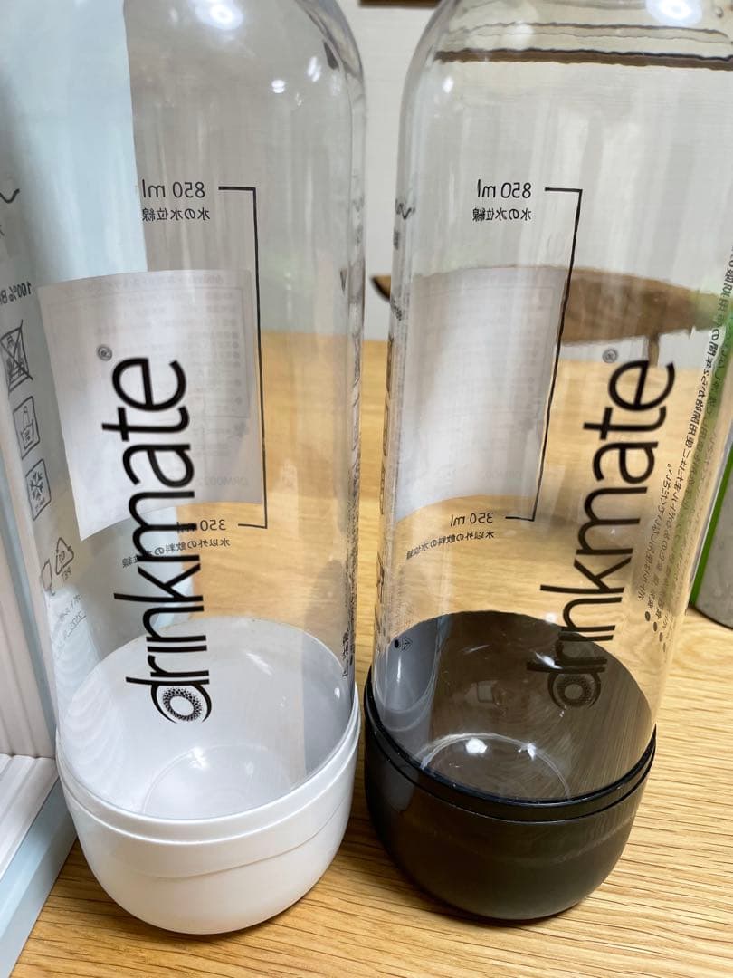 drinkmate 炭酸水メーカー 本体 空ボトル2本 交換用シリンダー空2本