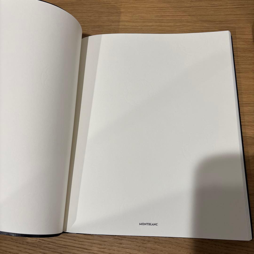 【未使用品】Montblanc 黒 レザー ノート 21×26モンブラン