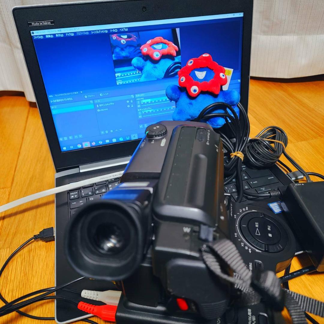 【動作確認済】高画質 SONY Hi8 8ミリ ビデオカメラ クレードルセット
