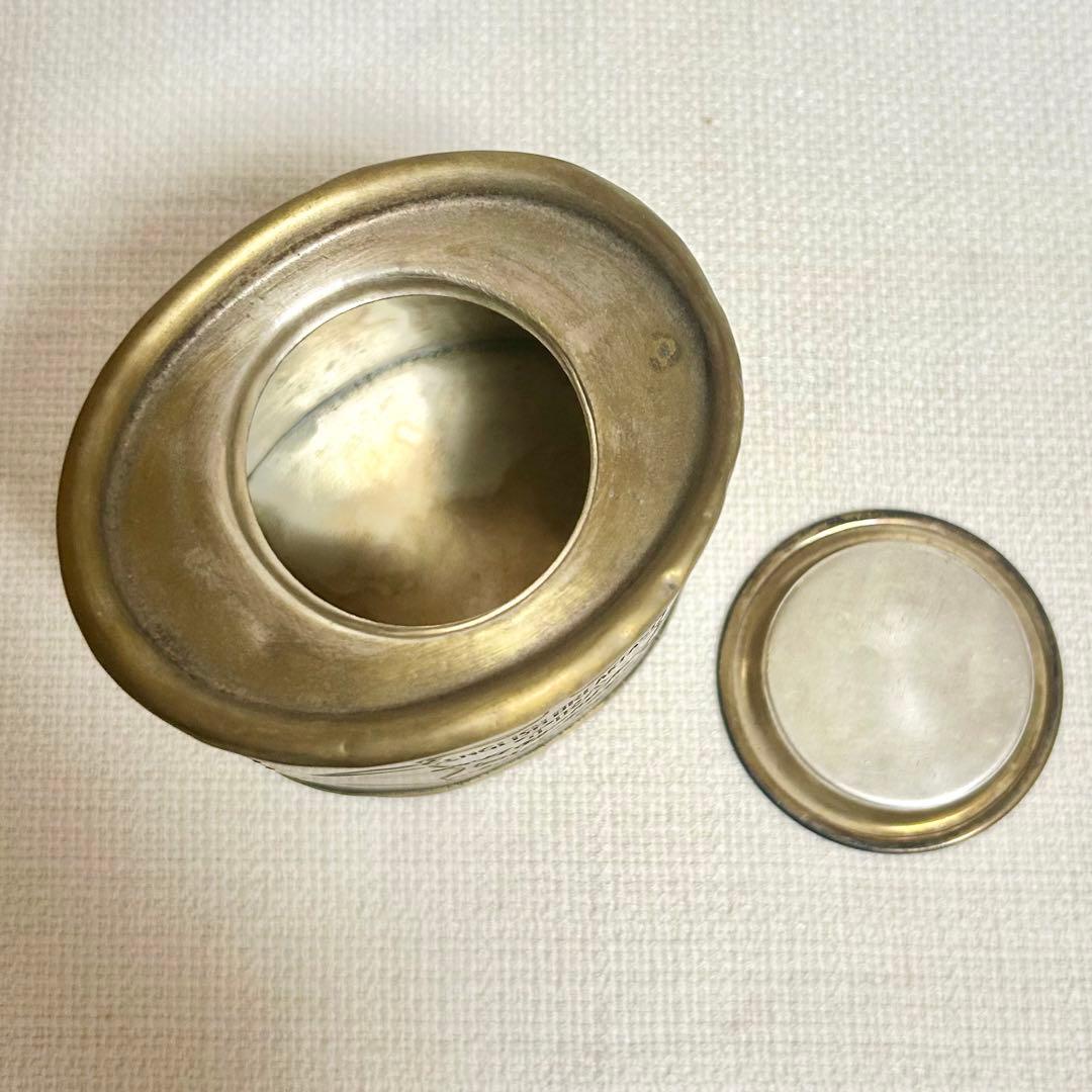 イギリスアンティーク　オバル型　紅茶缶