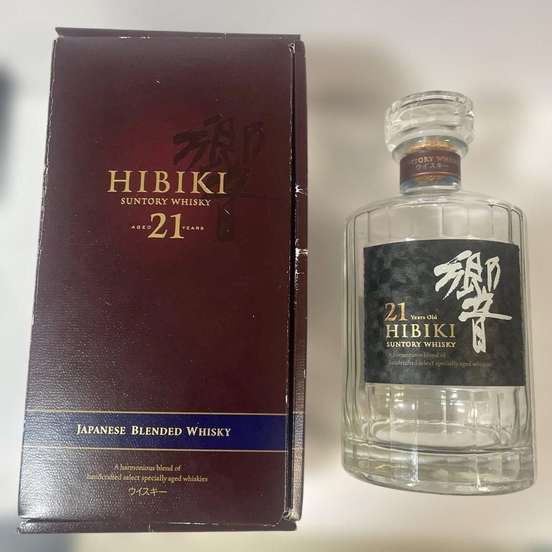 HIBIKI 21年 サントリーウイスキー 700ml 響　箱入り空瓶 小冊子付