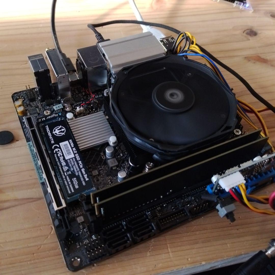 Windowsデスクトップ i5 12400 B760M-ITX WiFi DDR4 3200 16GB