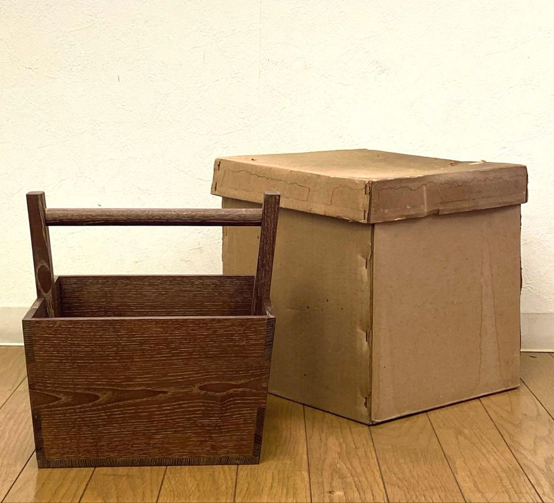 美品 茶道具 木製 箱炭斗 炭斗 炭入れ 炭取
