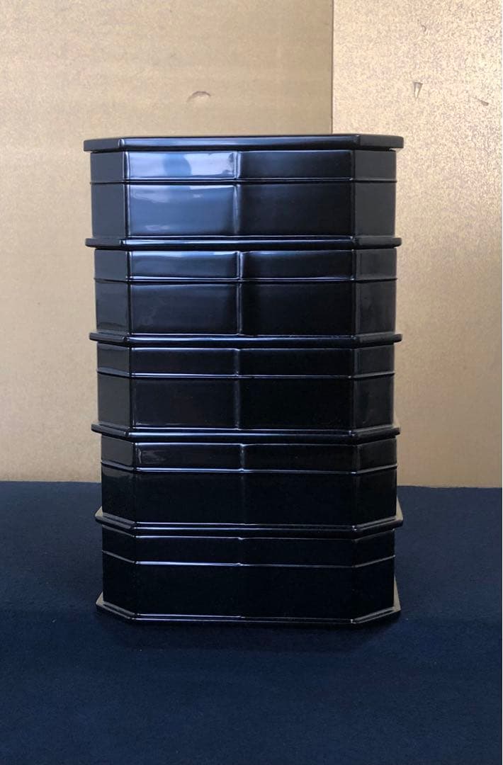 割引❗️《R》茶道具 真塗 縁高重 塗師 岡本陽斎 木製漆器 260218け4
