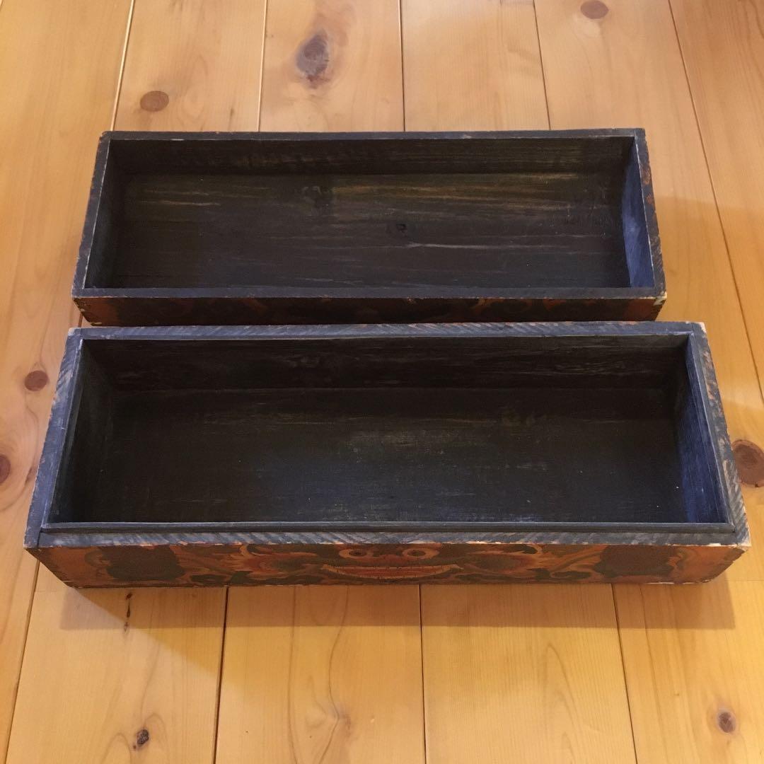 木製家具　木製収納　box ヴィンテージ ドラゴン　龍　骨董　レア　古美術