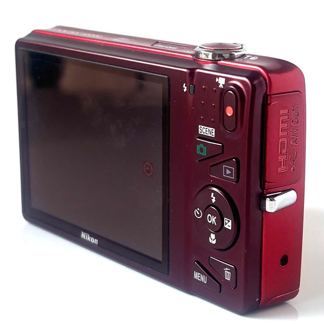 ✨美品すぐ使えます✨Nikon COOLPIX S5200 レッド 付属品多数✨