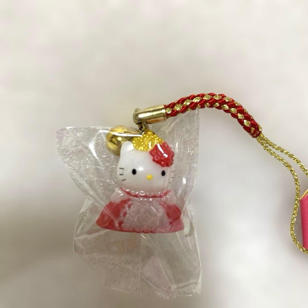 ハローキティ　根付け　ストラップ　サンリオピューロランド　35周年　プリンセス