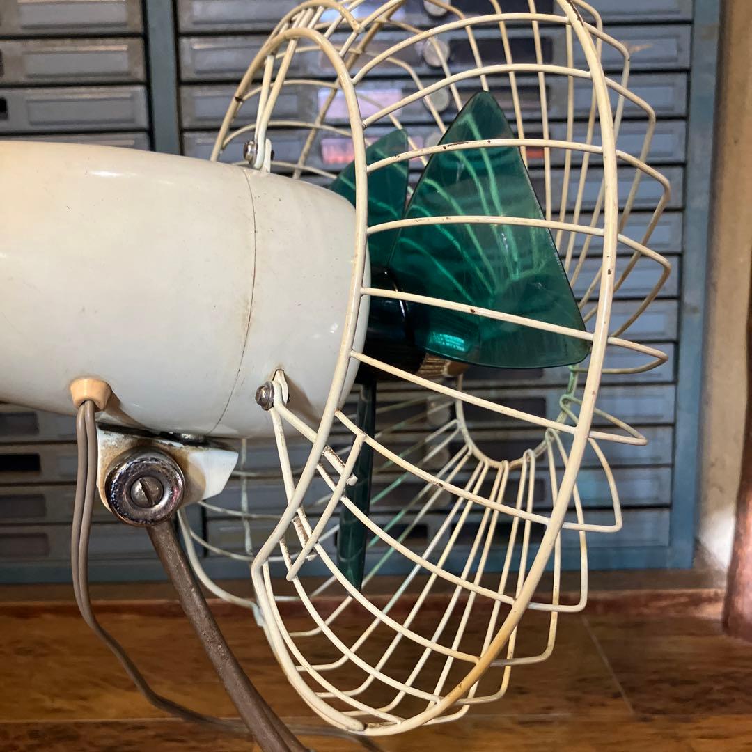 昭和レトロ シャープ 早川電機 扇風機 PK-255 20㎝羽根 卓上扇 動作品