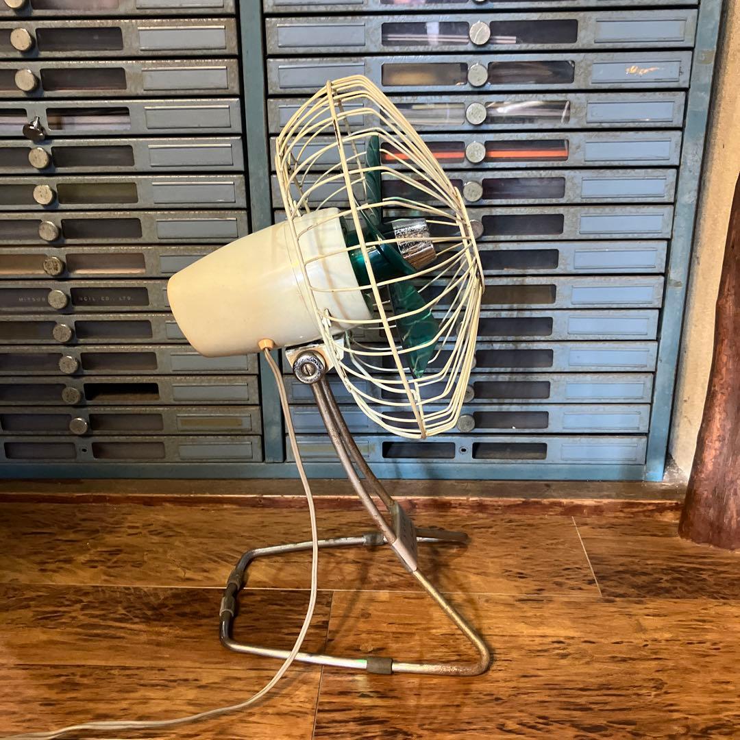 昭和レトロ シャープ 早川電機 扇風機 PK-255 20㎝羽根 卓上扇 動作品