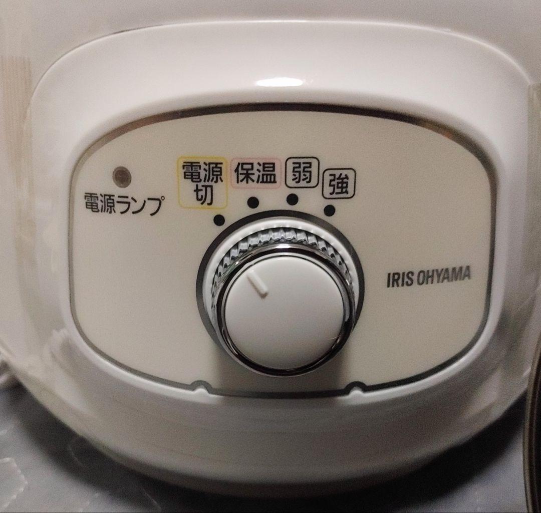 家電・アイリスオーヤマ/スロークッカー【白・新品】