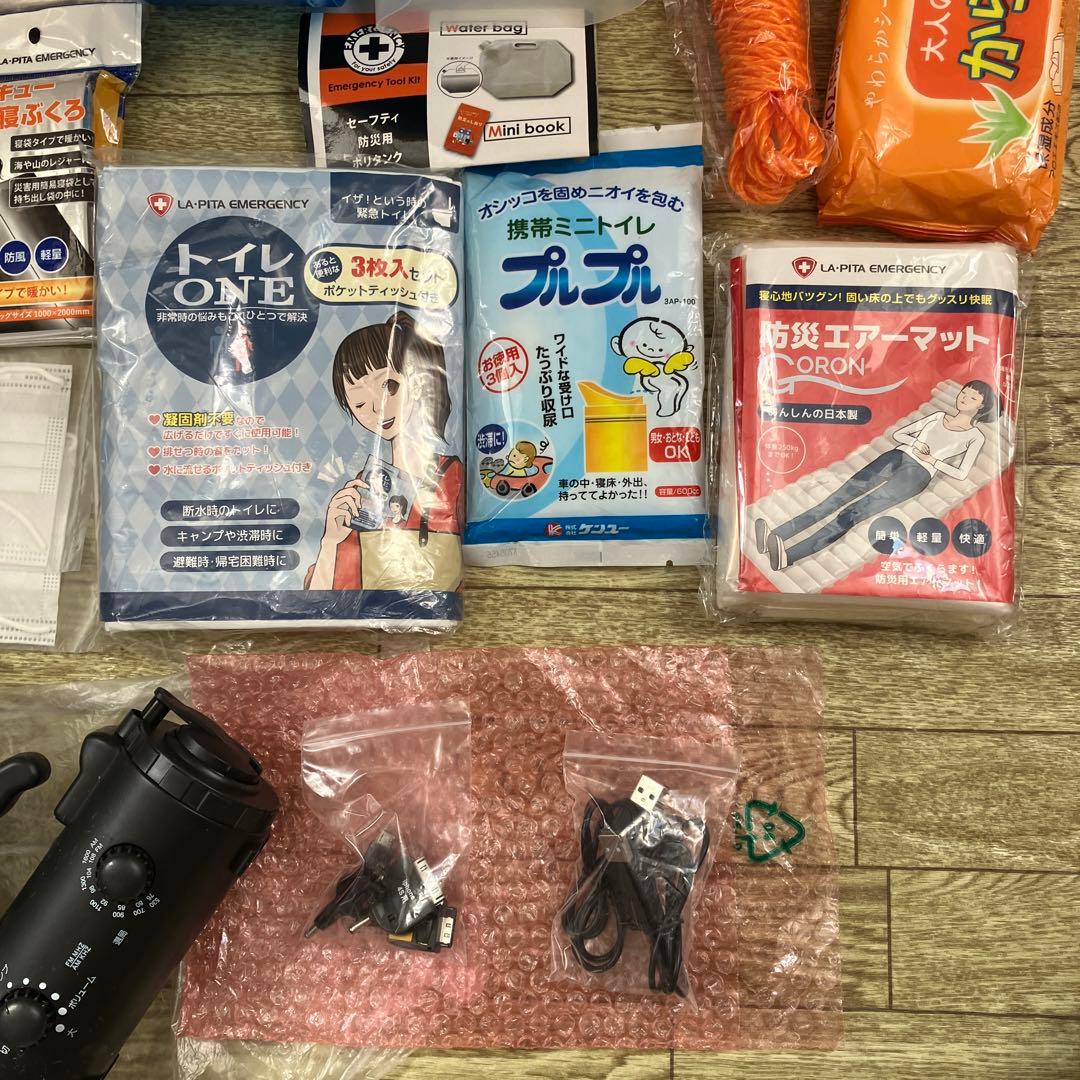 SHELTER 防災セット　大容量軽量　避難リュック　災害時用　避難グッズ