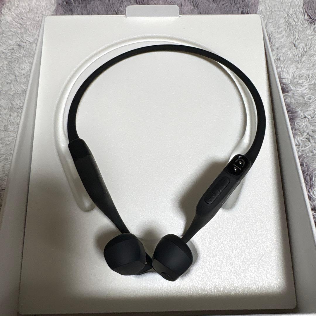 SHOKZ OpenRun 骨伝導スポーツヘッドホン ブラック S803