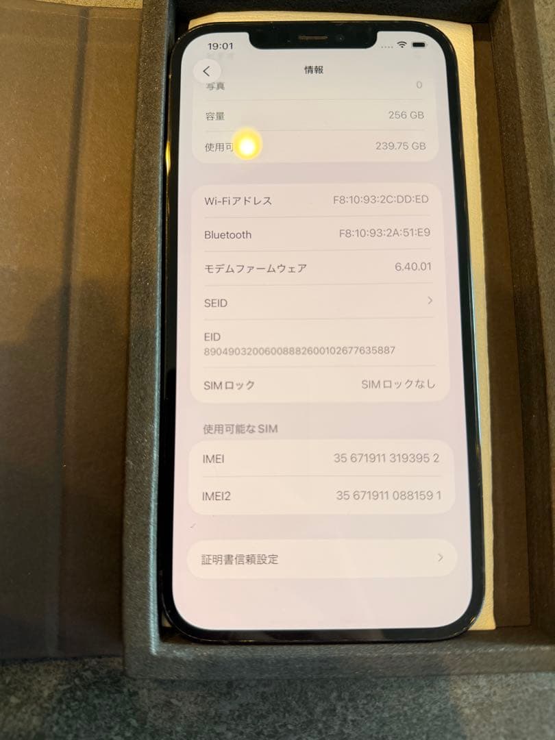 Apple iPhone 12 Pro Max パシフィックブルー 256GB