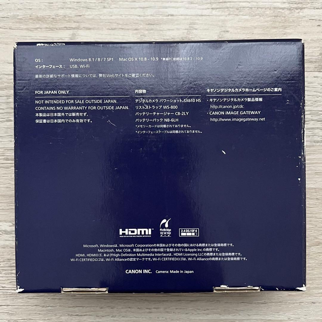 Canon SX610 HS コンパクトデジタルカメラ ブラック