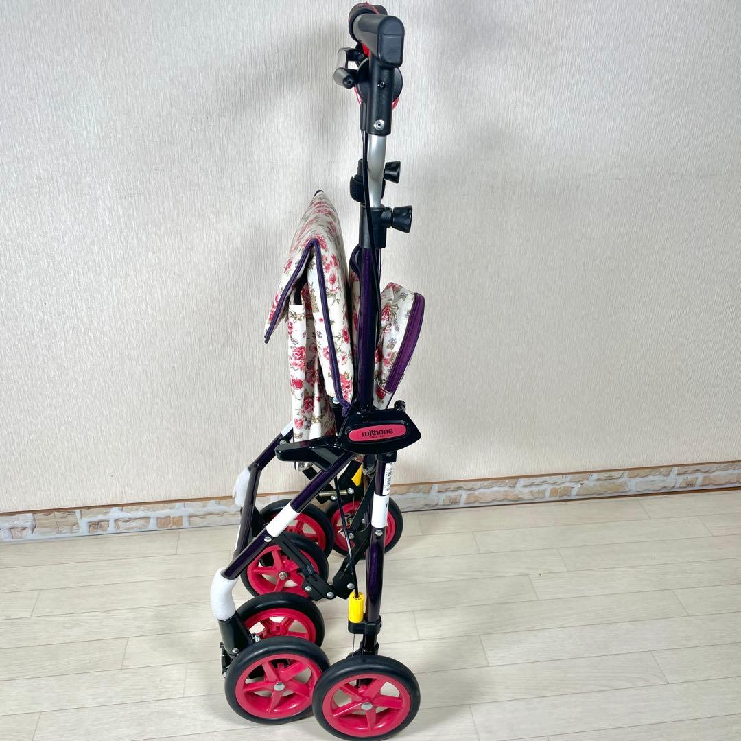 象印　ベビー ライトステップタイニーWヌーボー シルバーカー 折りたたみ