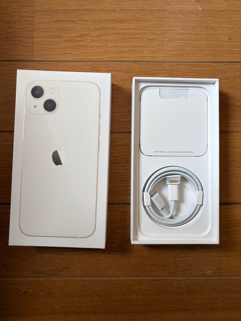 【美品】iPhone 13 ホワイト 128GBバッテリー85以上