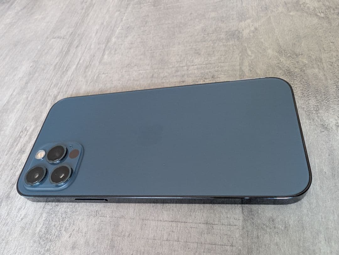 【動作確認済】iPhone12Pro 128GB ブルー SIMフリー 73%