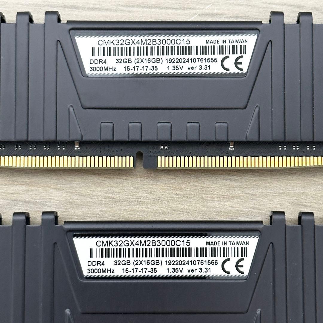 32GB(16GB×2) ✨ CORSAIR DDR4-3000 メモリ