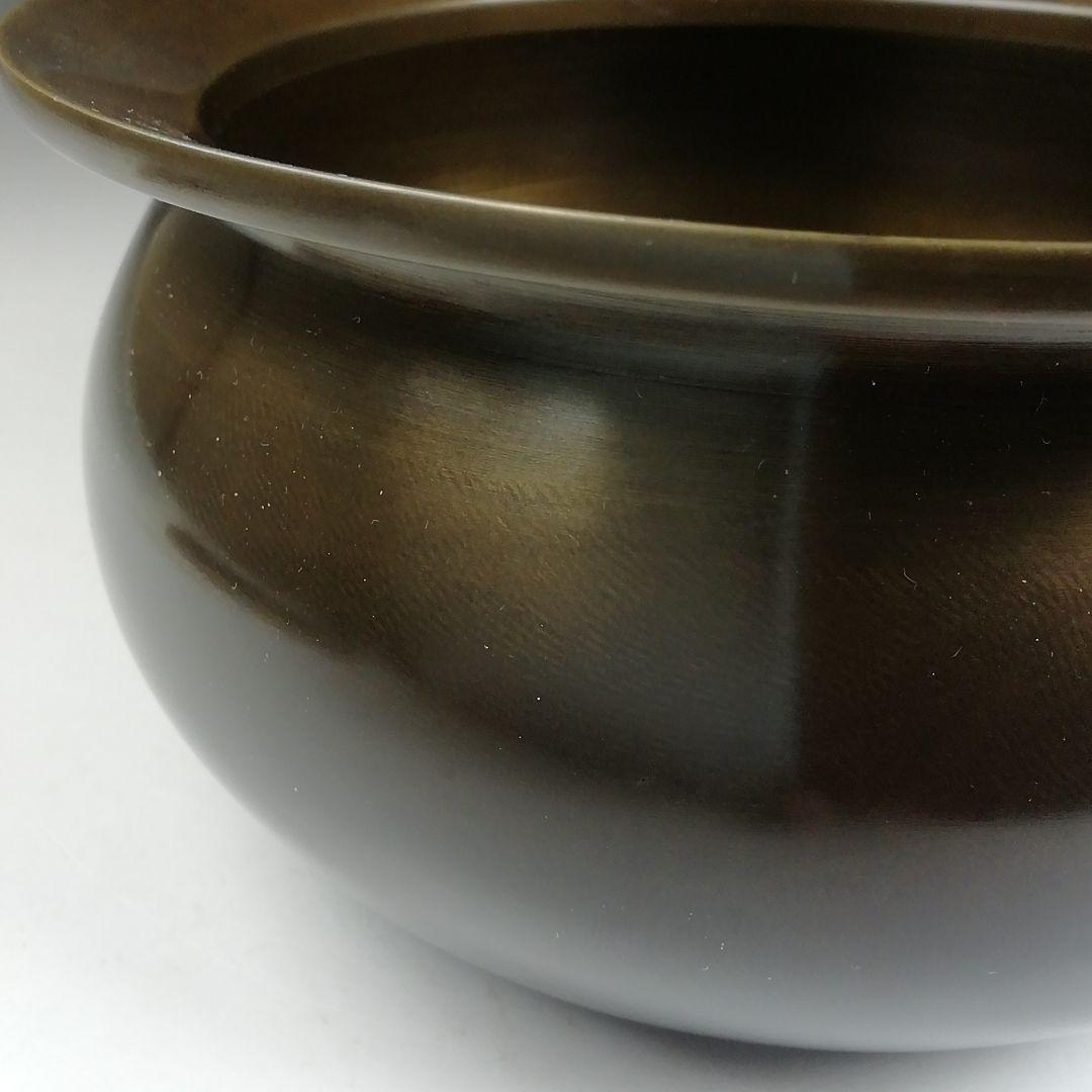 Ｗ２８８　建水　『唐銅　不審庵伝来』『一ノ瀬宗辰 造』　共箱　茶道具