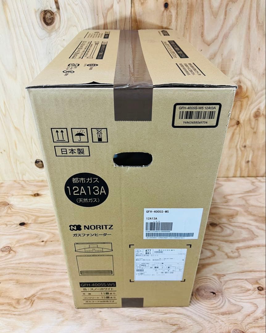 未開封品 NORITZ ガスファンヒーター 都市ガス GFH-4005S-W5