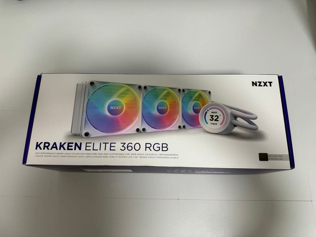 PC用ファン・クーラー NZXT KRAKEN Elite RGB 360 White