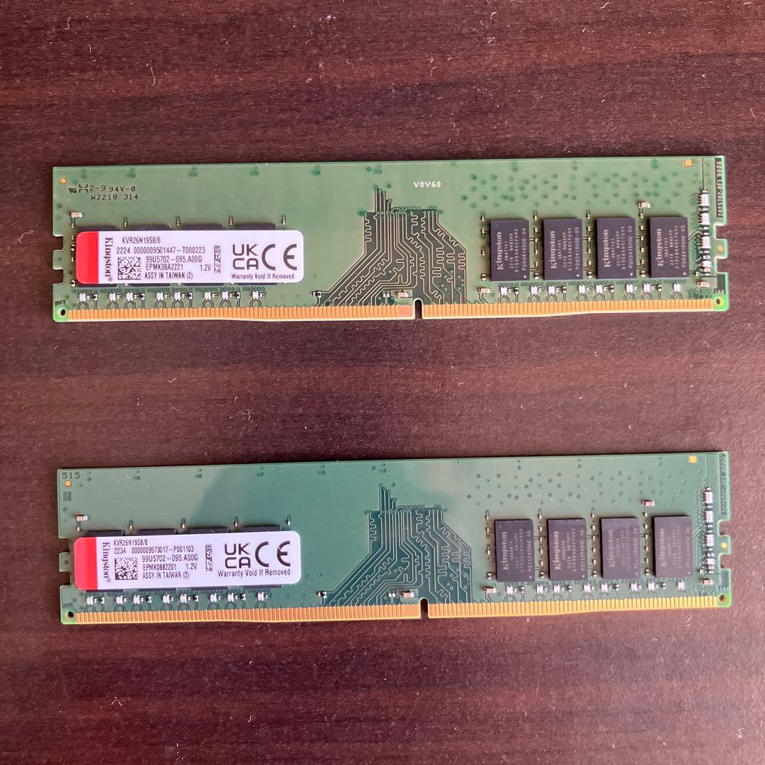 DDR4メモリ 8GB2枚セット
