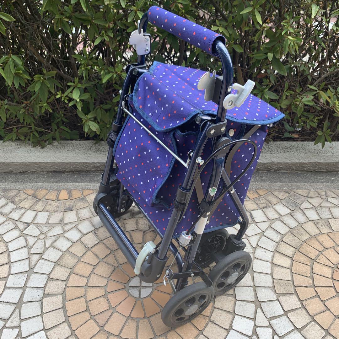 マキテック　らくらくスリムバスケット　シルバーカー　歩行補助　ショッピングカート