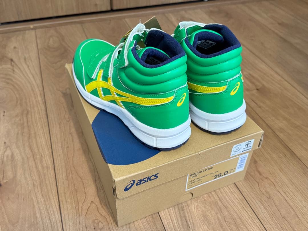 新品！asics WINJOB CP302安全靴 25.0cmふにゃっち