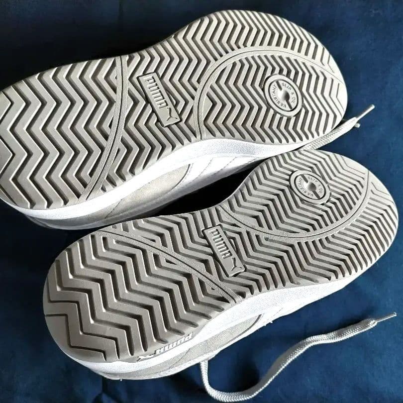 大人気★PUMA★グレー スエード 安全靴24.5cm