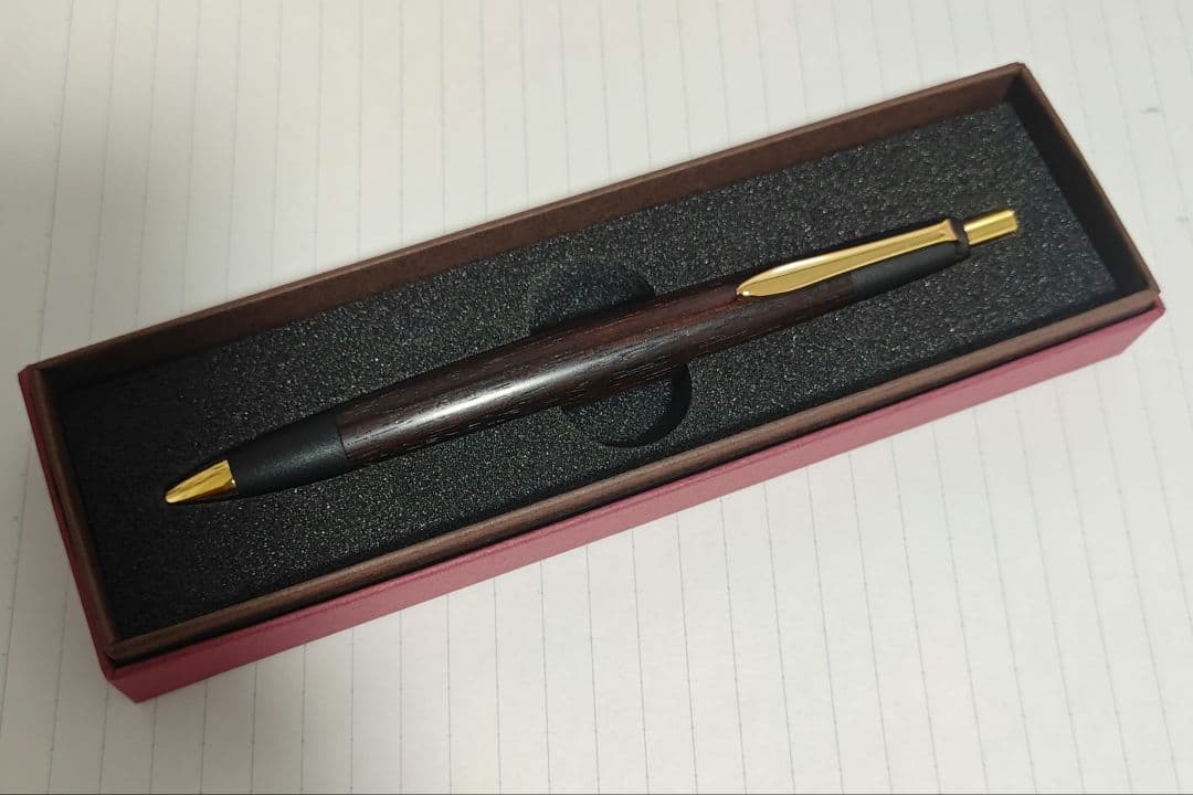 はには ボナンペン本紫檀シャープペンシル0.5mm真鍮金具