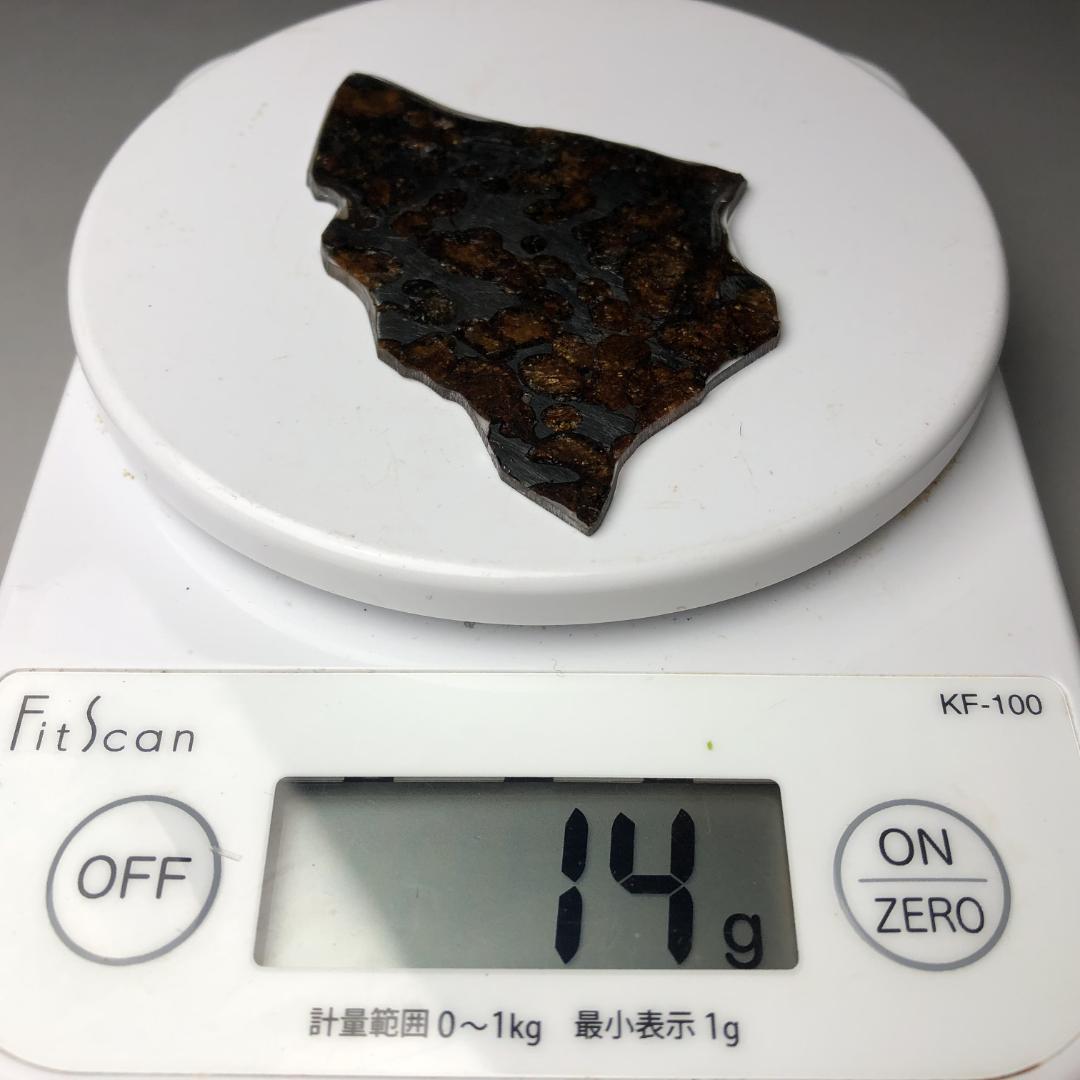 パラサイト隕石 隕石　石鉄隕石　セリコ隕石　重さ約14ｇ　ケース付
