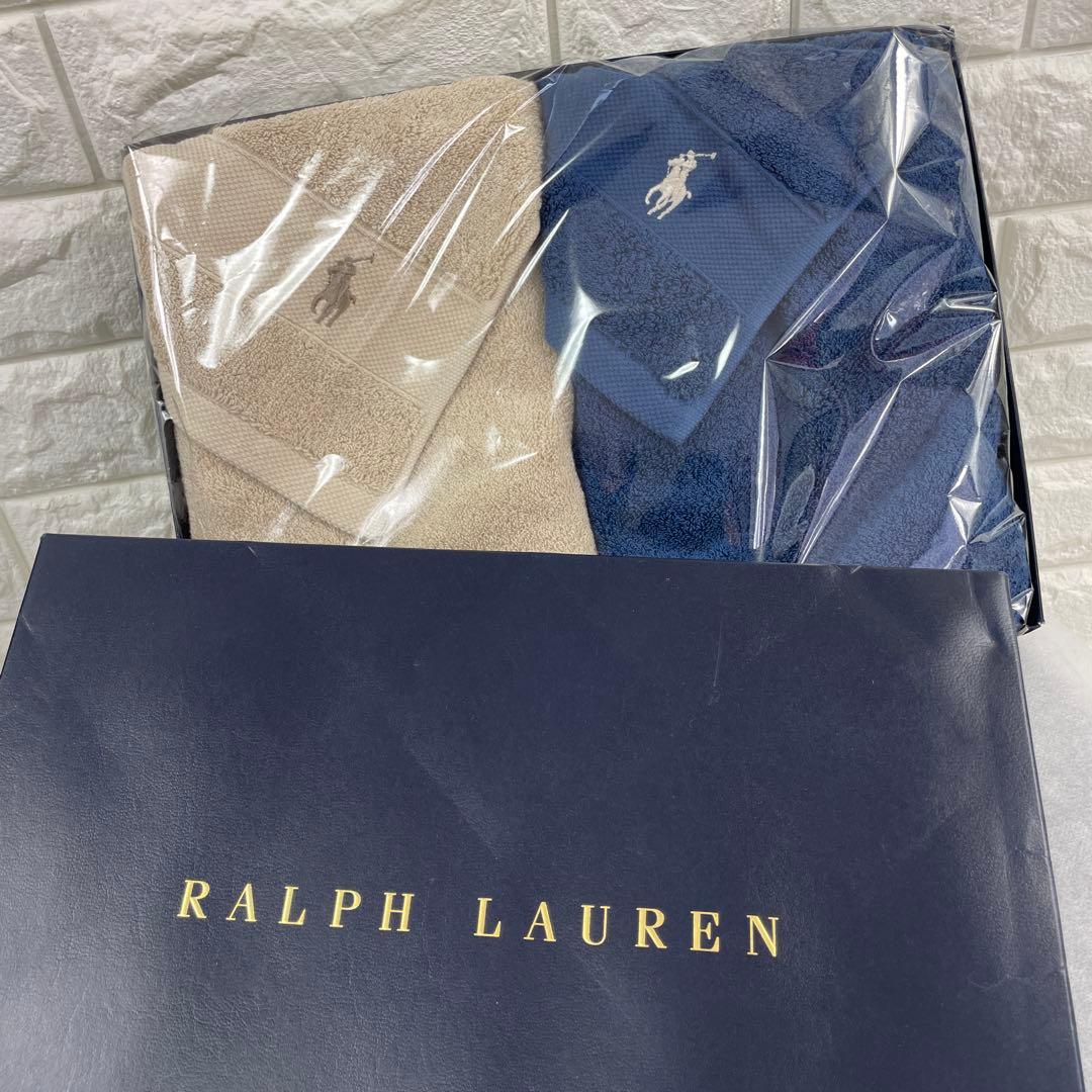○未使用.RALPH LAUREN/ラルフローレン、ハンドタオル、2枚組