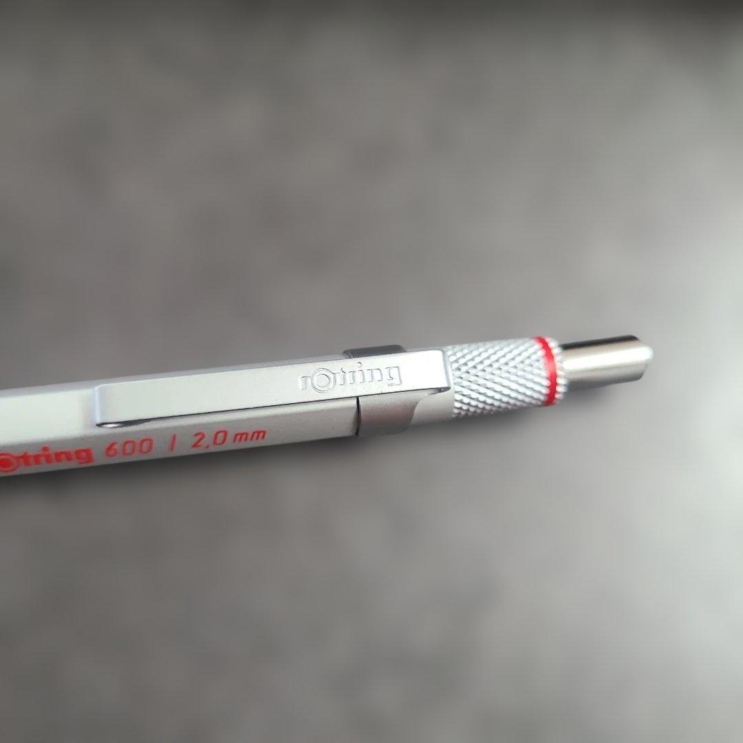 rotring ロットリング 600 芯ホルダー 2.0 シルバー軸　廃盤品