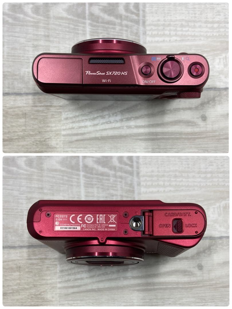 【美品】キャノン Power Shot SX720HS レッド デジタルカメラ