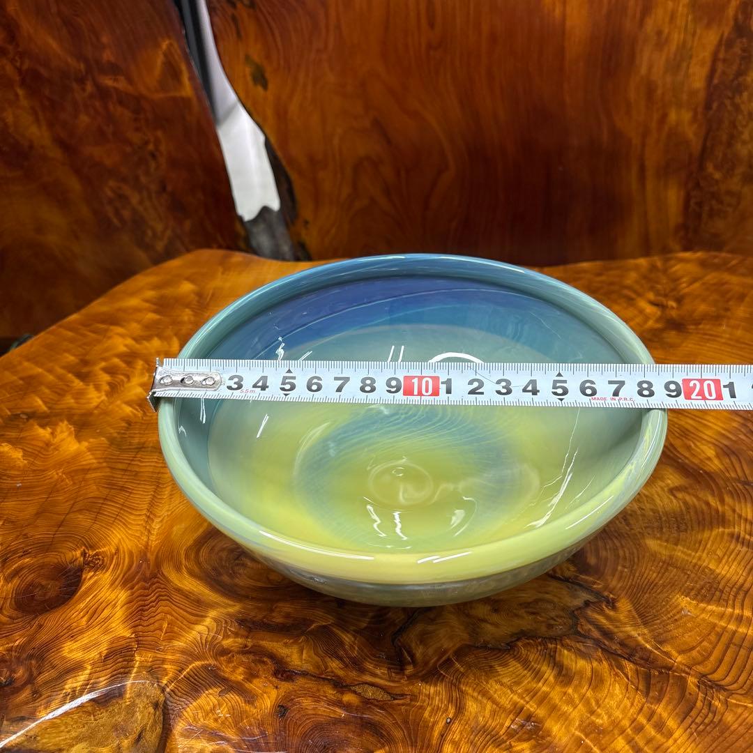 練りガラス　鉢
